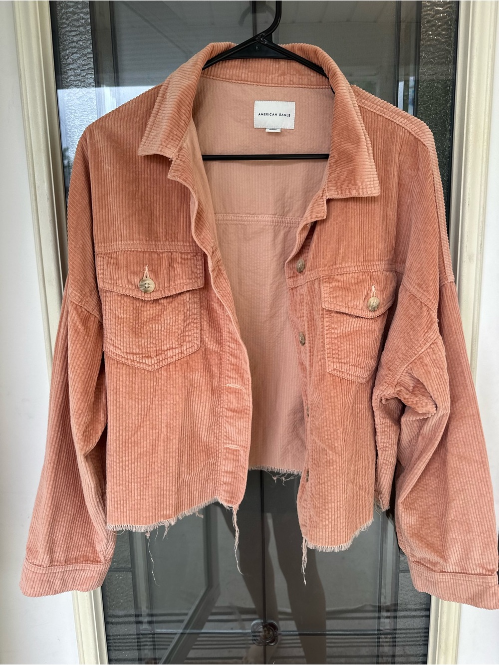 American Eagle Outfitters Women’s Peach Corduroy Jacket